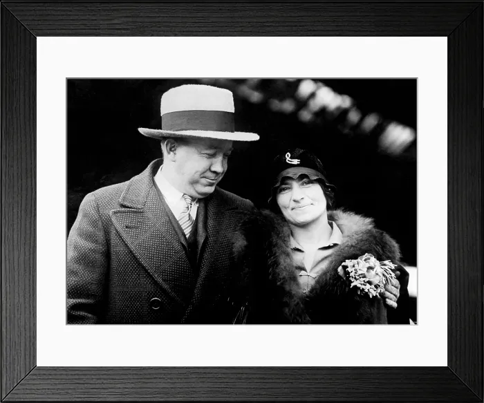 Framed Print : Knute Rockne, University of Notre Dame football coach, and his wife, Bonnie Skiles, circa 1931. Courtesy: CSU Archives / Everett Collection