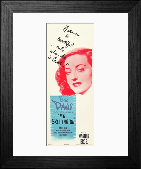 Framed Print : MR. SKEFFINGTON, Bette Davis, 1944