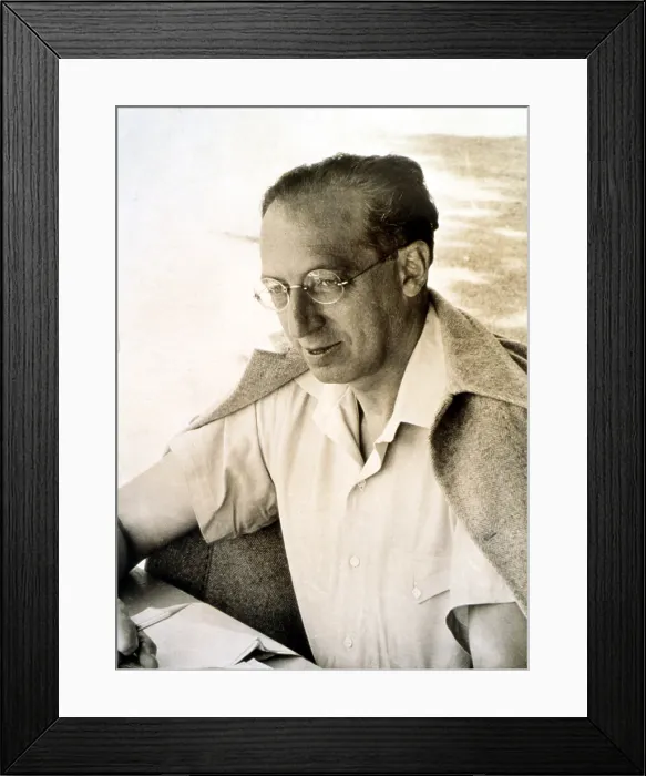 Framed Print : AARON COPLAND, At Tangelwood, 1942.. Courtesy: CSU Archives  /  Everett Collection