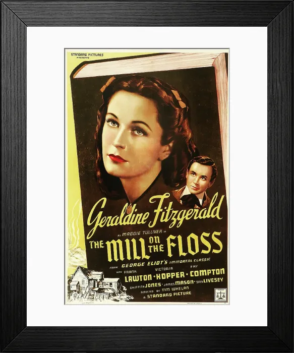 Framed Print : THE MILL ON THE FLOSS, US poster art, from left: Geraldine Fitzgerald, Frank Lawton, 1937 Framed Print : THE MILL ON THE FLOSS, US poster art, from left: Geraldine Fitzgerald, Frank Lawton, 1937