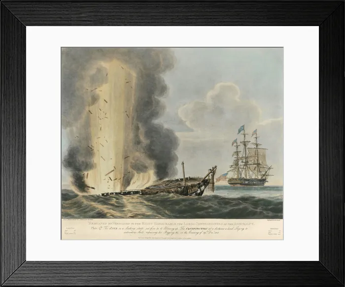 Framed Print : War of 1812. Aftermath of the Battle between the USS Constitution and HMS Java, off the coast of Brazil, Dec. 29, 1812 Framed Print : War of 1812. Aftermath of the Battle between the USS Constitution and HMS Java, off the coast of Brazil, Dec. 29, 1812