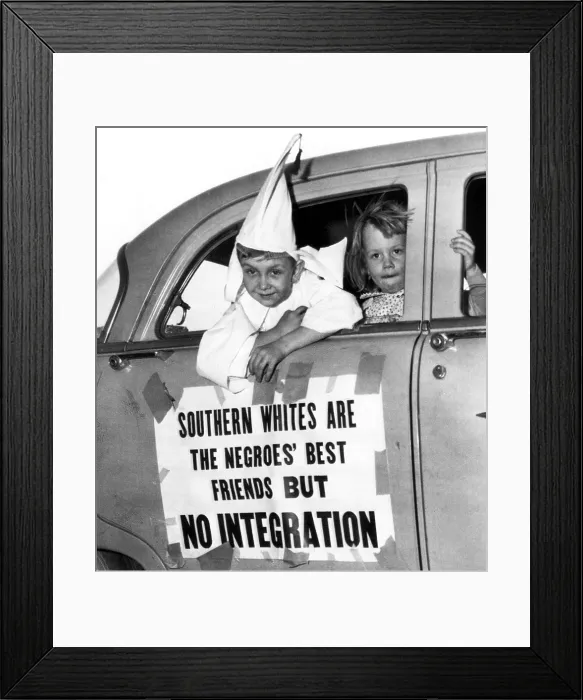 Framed Print : Perry Blevens, Sherley Ann Bowman riding in a Ku Klux Klan motorcade, 1956. Courtesy: CSU Archives / Everett Collection Framed Print : Perry Blevens, Sherley Ann Bowman riding in a Ku Klux Klan motorcade, 1956. Courtesy: CSU Archives / Everett Collection