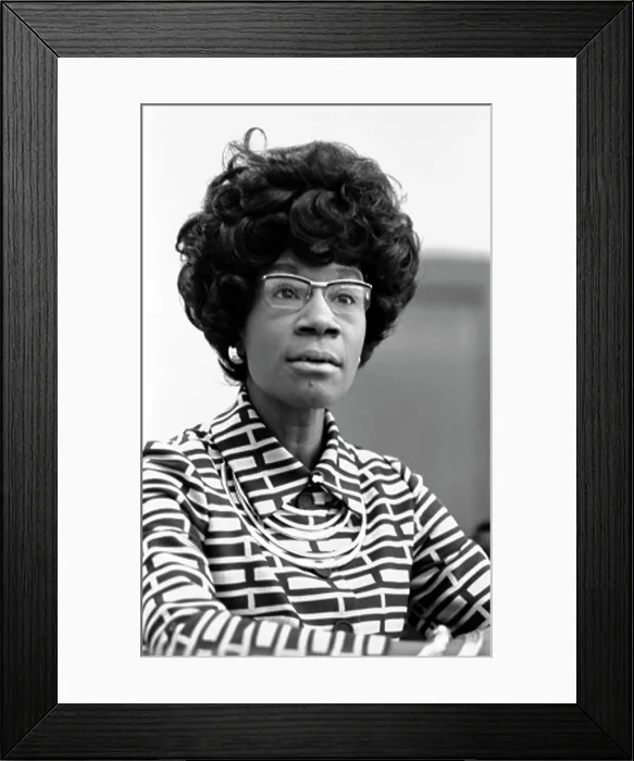 Framed Print : Congresswoman Shirley Chisholm (1924-2005), announcing her candidacy for presidential nomination, by Thomas J. O'halloran, January 25, 1972 Framed Print : Congresswoman Shirley Chisholm (1924-2005), announcing her candidacy for presidential nomination, by Thomas J. O'halloran, January 25, 1972