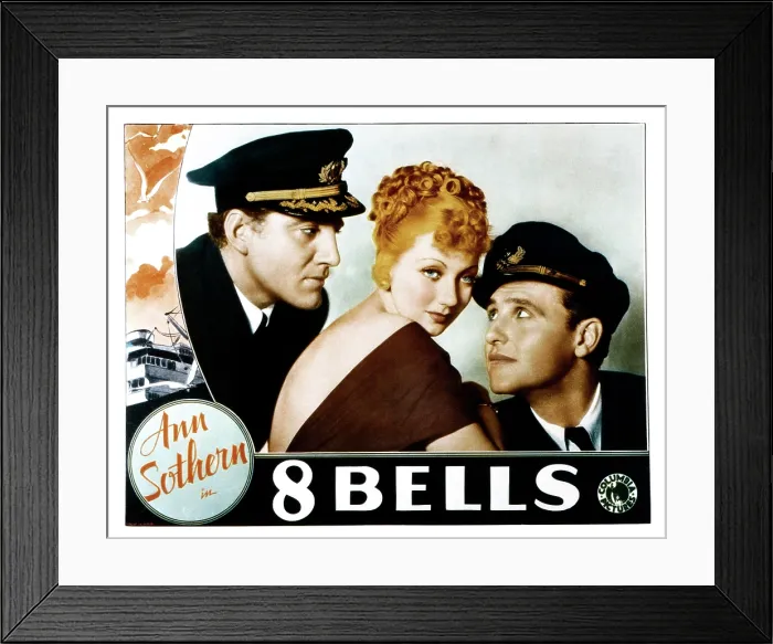 Framed Print : EIGHT BELLS, (aka 8 BELLS), from left, John Buckler, Ann Sothern, Ralph Bellamy, 1935 Framed Print : EIGHT BELLS, (aka 8 BELLS), from left, John Buckler, Ann Sothern, Ralph Bellamy, 1935