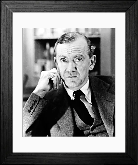 Framed Print : Graham Greene, author circa 1953. Courtesy: Everett / CSU Archives
