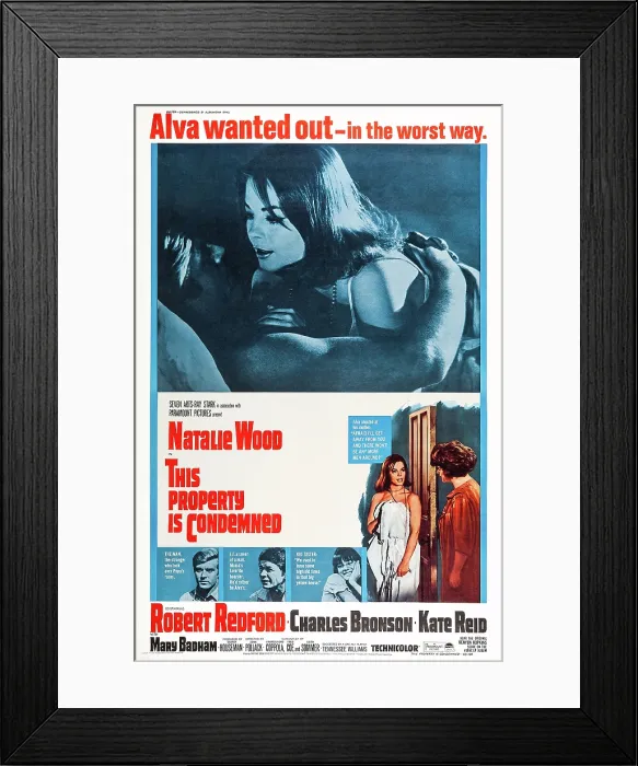 Framed Print : THIS PROPERTY IS CONDEMNED, US poster art, top, from left: Robert Redford, Natalie Wood, 1966