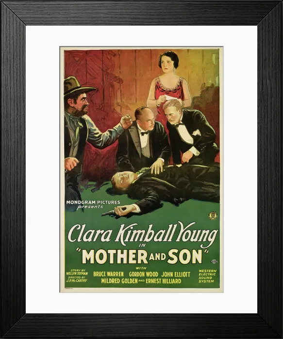Framed Print : MOTHER AND SON, Clara Kimball Young, 1931 Framed Print : MOTHER AND SON, Clara Kimball Young, 1931