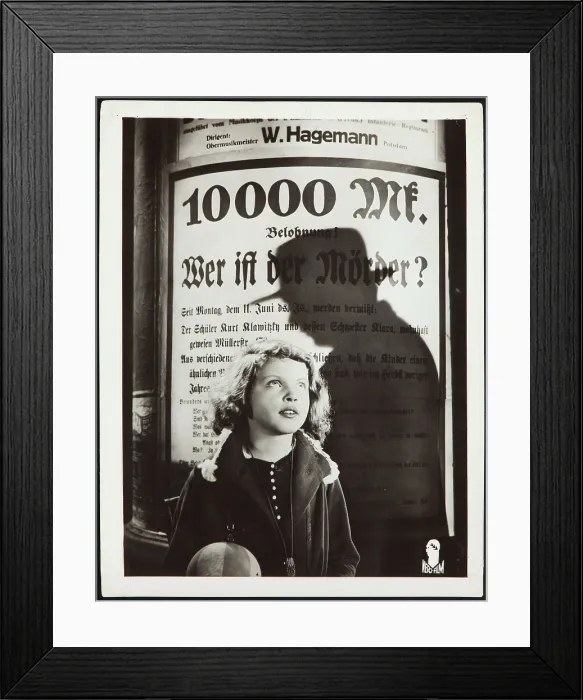 Framed Print : M, (aka M - EINE STADT SUCHT EINEN MORDER), Inge Landgut, 1931