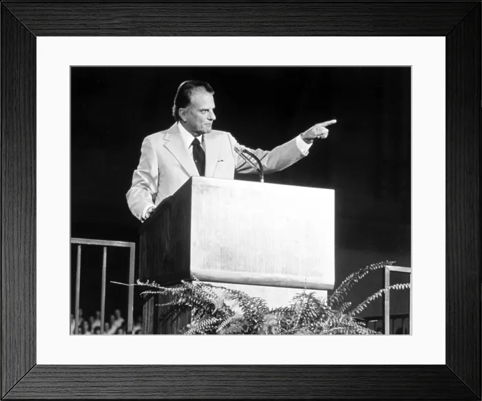 Framed Print : BILLY GRAHAM, 1978.. Courtesy: CSU Archives  /  Everett Collection
