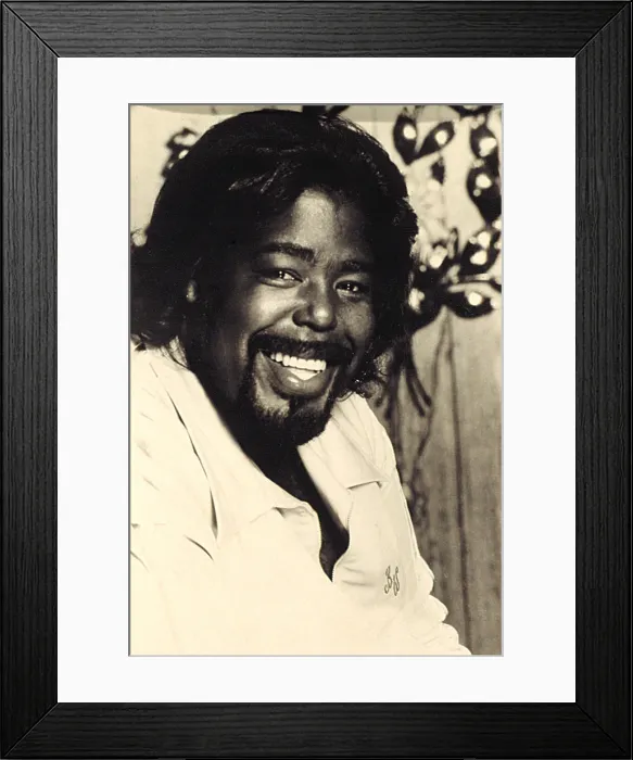 Framed Print : BARRY WHITE, c. 1979. Courtesy: CSU Archives / Everett Collection Framed Print : BARRY WHITE, c. 1979. Courtesy: CSU Archives / Everett Collection