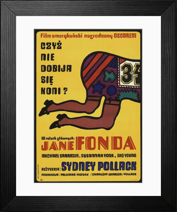 Framed Print : THEY SHOOT HORSES, DON'T THEY?, (aka CZYZ NIE DOBIJA SIE KONI?), Polish poster, 1969