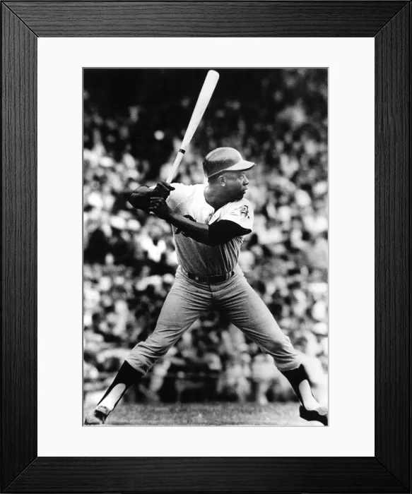 Framed Print : Hank Aaron about to get his 3000th hit in Cincinnati, 1970. Courtesy: CSU Archives / Everett Collection Framed Print : Hank Aaron about to get his 3000th hit in Cincinnati, 1970. Courtesy: CSU Archives / Everett Collection