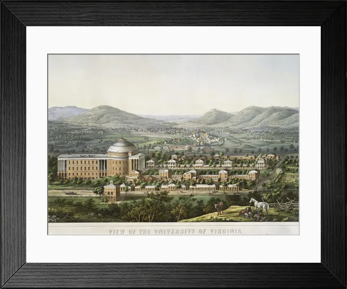 Framed Print : University of Virginia, Charlottesville, as it appeared in 1856 Framed Print : University of Virginia, Charlottesville, as it appeared in 1856