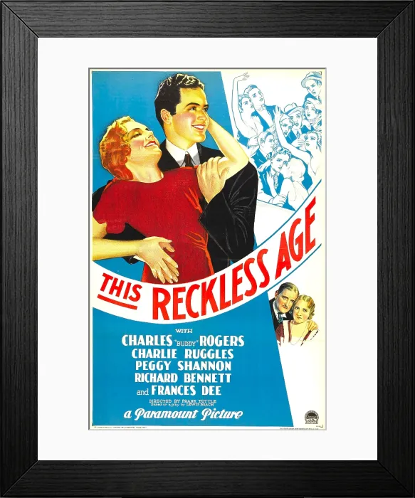 Framed Print : THIS RECKLESS AGE, top from left: Peggy Shannon, Charles Buddy Rogers, bottom from left: Richard Bennett, Frances Dee, 1932