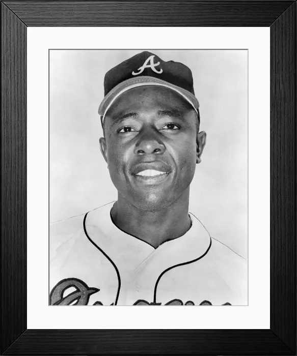 Framed Print : Hank Aaron, 1967. Courtesy: CSU Archives / Everett Collection Framed Print : Hank Aaron, 1967. Courtesy: CSU Archives / Everett Collection