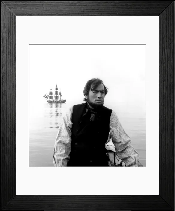 Framed Print : MOBY DICK, Gregory Peck, 1956 Framed Print : MOBY DICK, Gregory Peck, 1956