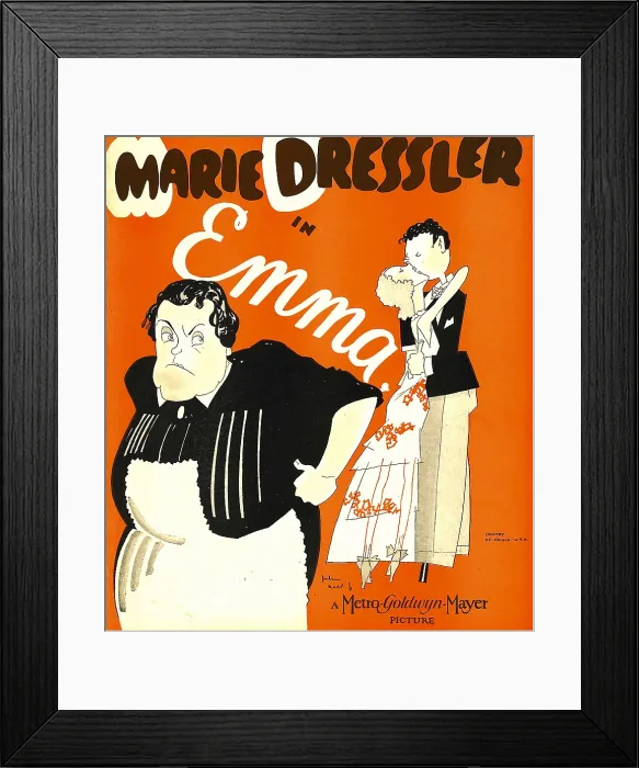 Framed Print : EMMA, left: Marie Dressler on window card, 1932 Framed Print : EMMA, left: Marie Dressler on window card, 1932