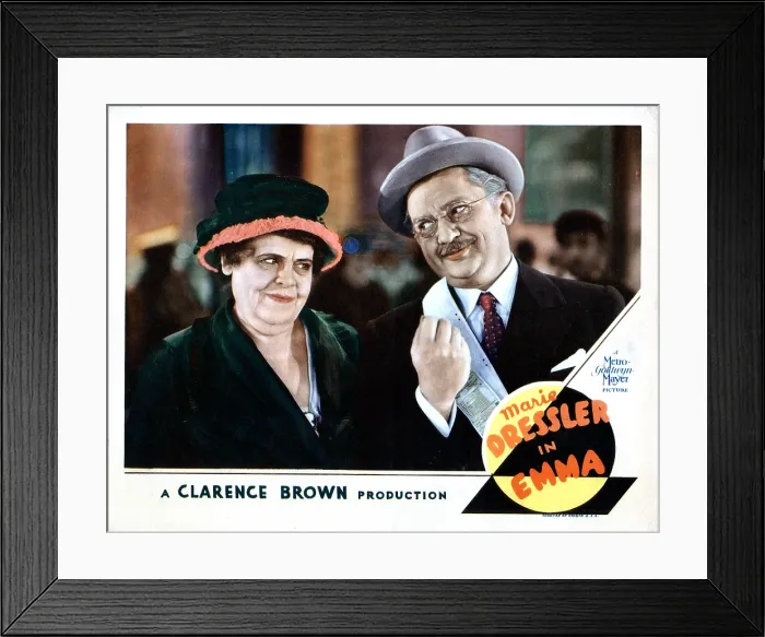 Framed Print : EMMA, from left, Marie Dressler, Jean Hersholt, 1932
