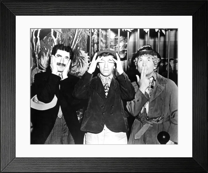 Framed Print : MONKEY BUSINESS, from left: Groucho Marx, Chico Marx, Harpo Marx, 1931 Framed Print : MONKEY BUSINESS, from left: Groucho Marx, Chico Marx, Harpo Marx, 1931