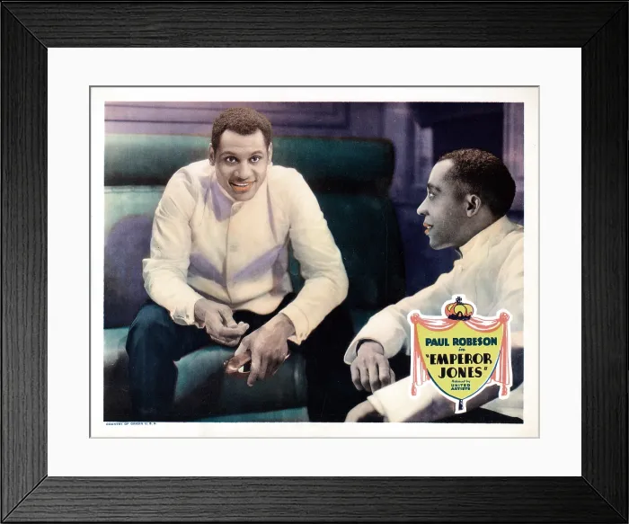 Framed Print : THE EMPEROR JONES, lobbycard, from left: Paul Robeson, Frank Wilson, 1933