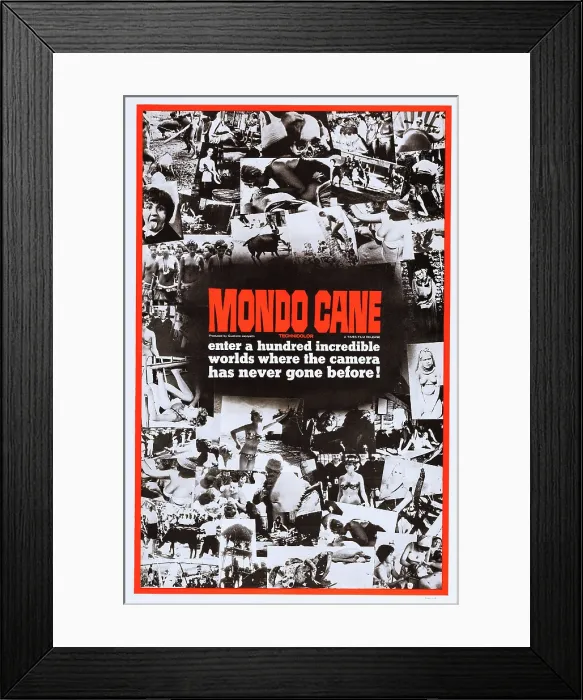 Framed Print : MONDO CANE, US poster art, 1962