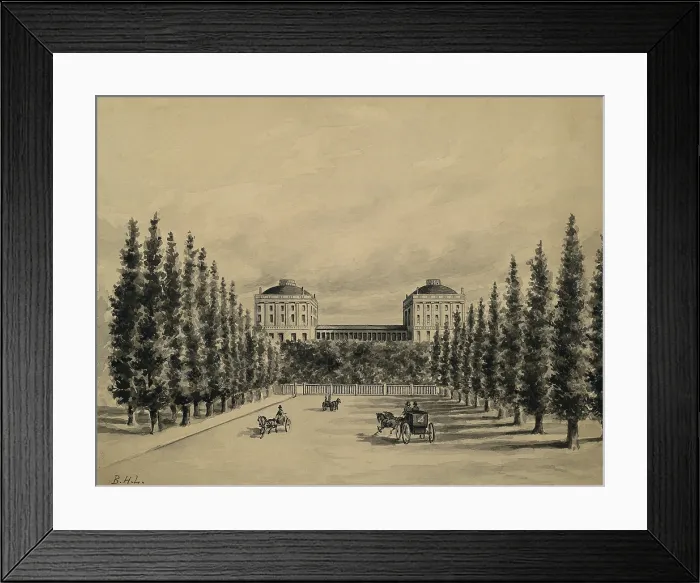 Framed Print : U.S. Capitol before it was burned by the British in August 1814 Framed Print : U.S. Capitol before it was burned by the British in August 1814