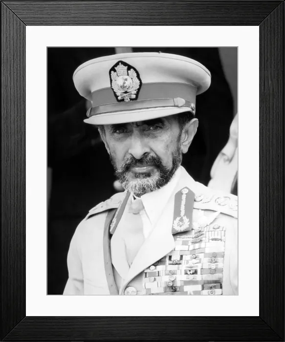 Framed Print : Emperor Haile Selassie, circa 1970. Courtesy: CSU Archives / Everett Collection