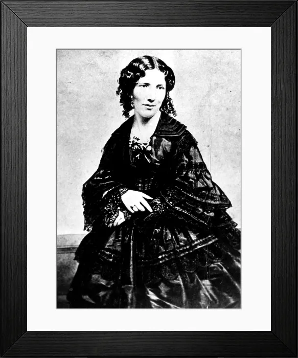 Framed Print : Harriet Beecher Stowe, ca.1800's Courtesty: CSU Archives / Everett Collection