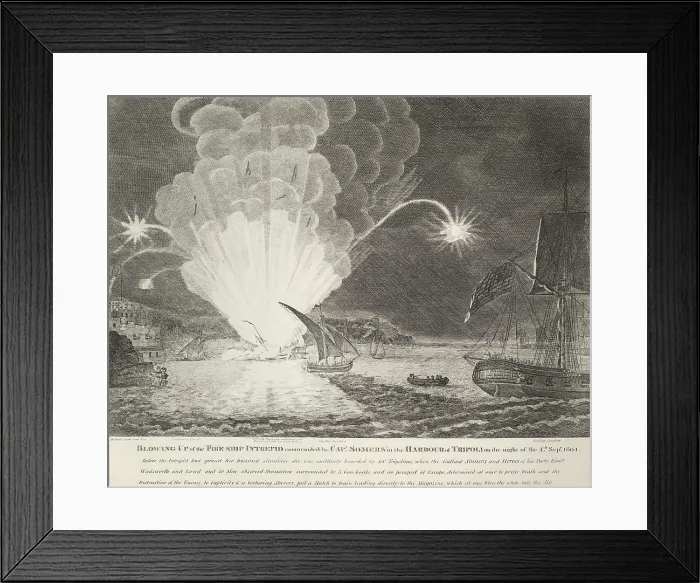 Framed Print : First Barbary War between the US and Tripoli, May 1801-June 1805