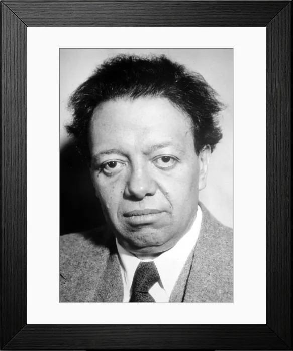 Framed Print : DIEGO RIVERA, 1939.. Courtesy: CSU Archives  /  Everett Collection