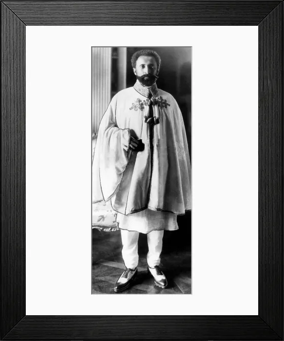 Framed Print : Emperor Haile Selassie (1892-1975), Emperor of Ethiopia, circa 1935. Courtesy: CSU Archives / Everett Collection