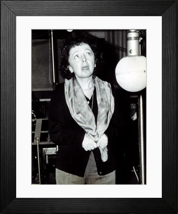 Framed Print : EDITH PIAF (1915-1963)Recording in Paris, 2 / 1 / 62. Courtesy: CSU Archives / Everett Collection Framed Print : EDITH PIAF (1915-1963)Recording in Paris, 2 / 1 / 62. Courtesy: CSU Archives / Everett Collection