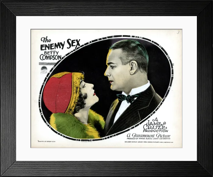 Framed Print : THE ENEMY SEX, from left, Betty Compson, Huntley Gordon, 1924 Framed Print : THE ENEMY SEX, from left, Betty Compson, Huntley Gordon, 1924