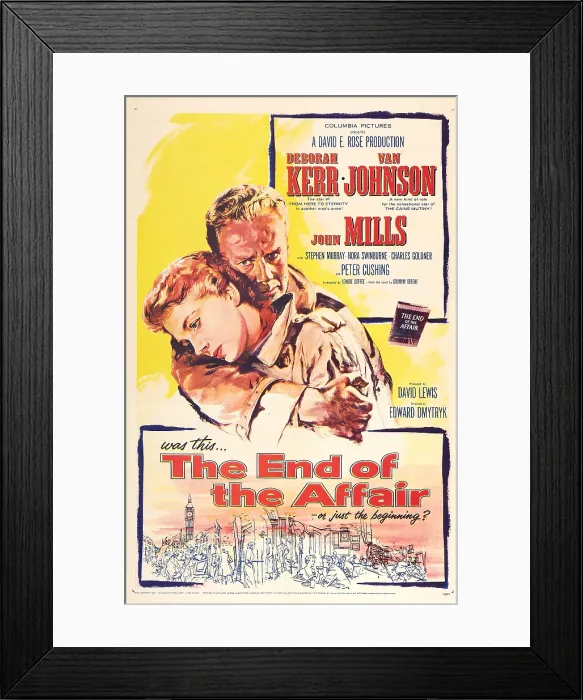 Framed Print : THE END OF THE AFFAIR, US poster, Deborah Kerr, Van Johnson, 1955 Framed Print : THE END OF THE AFFAIR, US poster, Deborah Kerr, Van Johnson, 1955