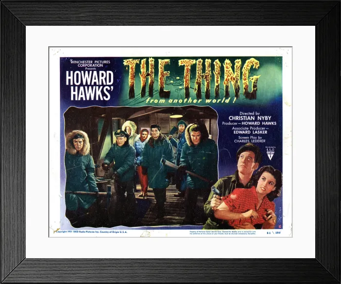 Framed Print : THE THING FROM ANOTHER WORLD, Kenneth Tobey, Margaret Sheridan, 1951 Framed Print : THE THING FROM ANOTHER WORLD, Kenneth Tobey, Margaret Sheridan, 1951
