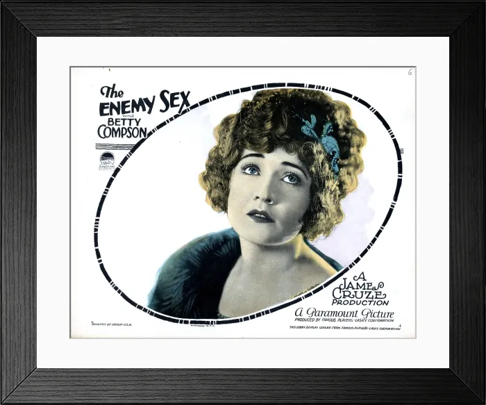 Framed Print : THE ENEMY SEX, Betty Compson, 1924