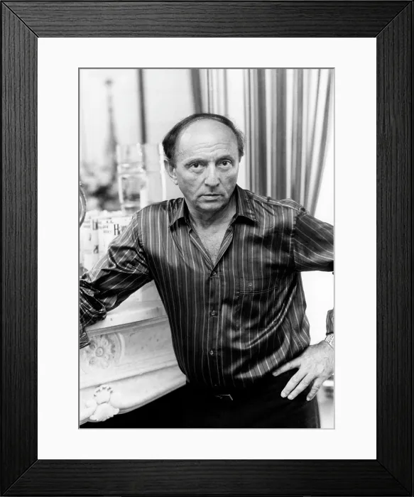 Framed Print : Harold Robbins (1916-1997), American author, circa 1980s. Courtesy: CSU Archives / Everett Collection