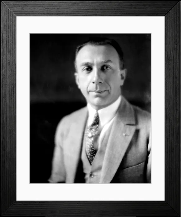 Framed Print : Harry Warner, (1881-1958), co-founder of Warner Brothers, 1937.. Courtesy: CSU Archives  /  Everett Collection