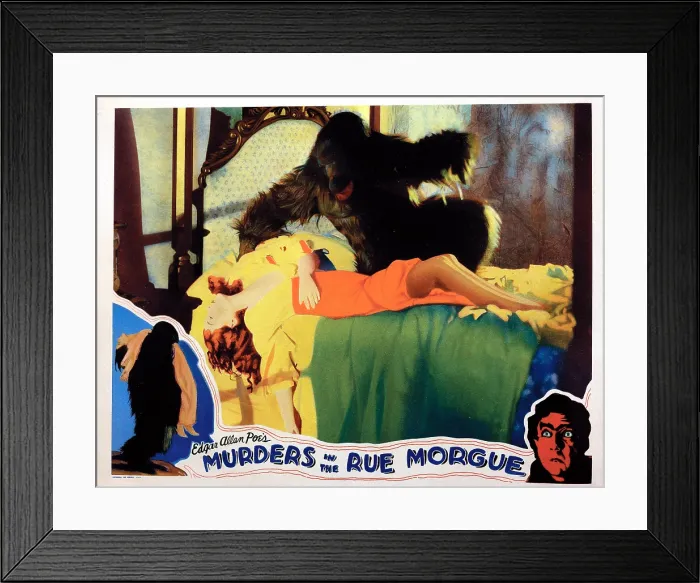Framed Print : MURDERS IN THE RUE MORGUE, from left: Sidney Fox, Charles Gemora, bottom: Bela Lugosi, 1932