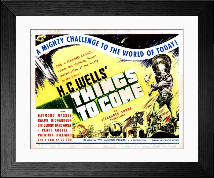 Framed Print : THINGS TO COME, (aka H.G. WELLS THINGS TO COME), 1936