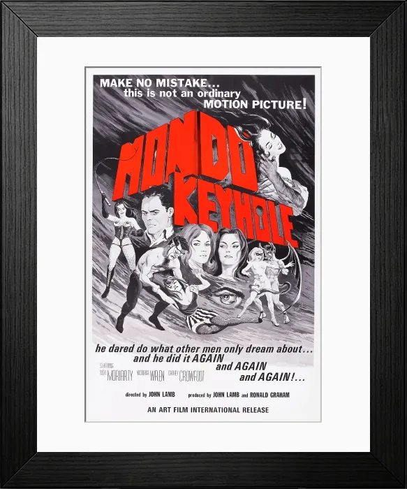 Framed Print : MONDO KEYHOLE, US poster, 1966