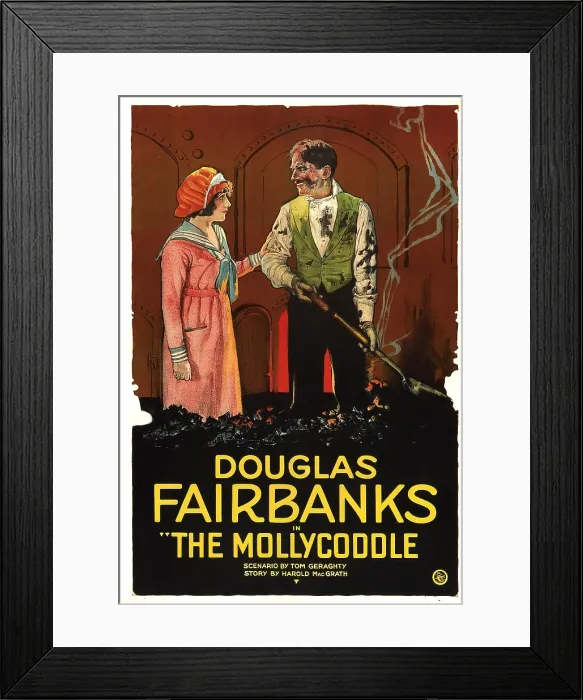 Framed Print : THE MOLLYCODDLE, from left: Ruth Renick, Douglas Fairbanks, 1920 Framed Print : THE MOLLYCODDLE, from left: Ruth Renick, Douglas Fairbanks, 1920