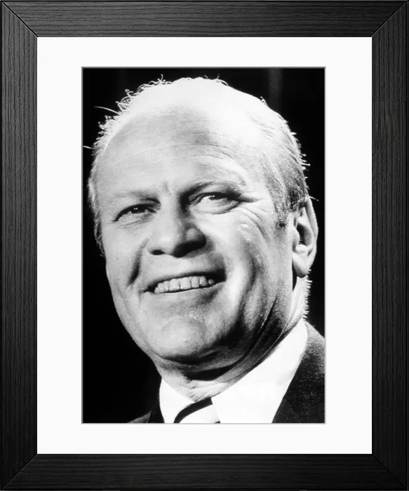 Framed Print : GERALD FORD, 08 / 09 / 74'. Courtesy: CSU Archives  /  Everett Collection