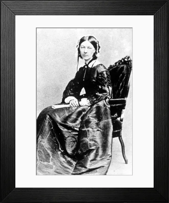 Framed Print : Florence Nightingale, 1855.. Courtesy: CSU Archives / Everett Collection Framed Print : Florence Nightingale, 1855.. Courtesy: CSU Archives / Everett Collection