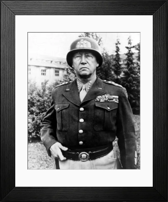 Framed Print : GENERAL GEORGE PATTON, 1940s. Courtesy: CSU Archives / Everett Collection Framed Print : GENERAL GEORGE PATTON, 1940s. Courtesy: CSU Archives / Everett Collection