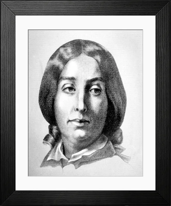 Framed Print : George Sand. Courtesy: CSU Archives  /  Everett Collection