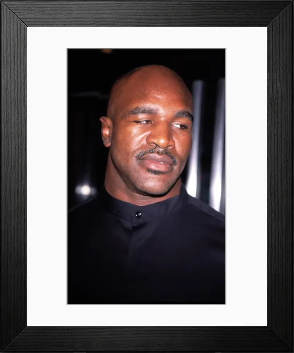 Framed Print : Evander Holyfield at premier of 'In Too Deep', 8 / 23 / 99. Photo by Sean Roberts'. Courtesy: CSU Archives  /  Everett Collection