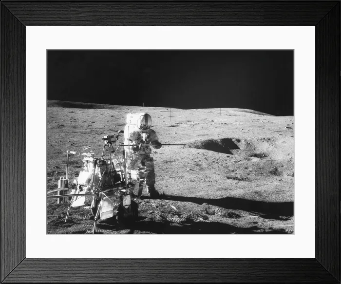 Framed Print : Apollo 14 commander and fifth man to walk on the moon Alan B. Shepard Jr. 1971.. Courtesy: CSU Archives  /  Everett Collection