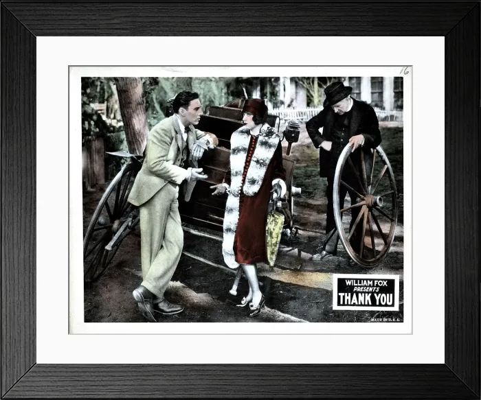 Framed Print : THANK YOU, from left, George O'Brien, Jacqueline Logan, Alec B. Francis, 1925, TM & Copyright 20th Century Fox Film Corp. / courtesy Everett Collection