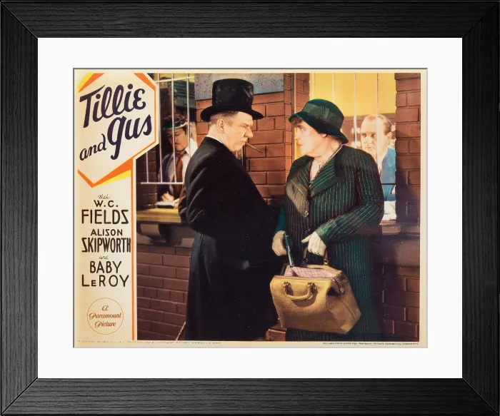 Framed Print : TILLIE AND GUS, US lobbycard, from left: W.C. Fields, Alison Skipworth, 1933 Framed Print : TILLIE AND GUS, US lobbycard, from left: W.C. Fields, Alison Skipworth, 1933